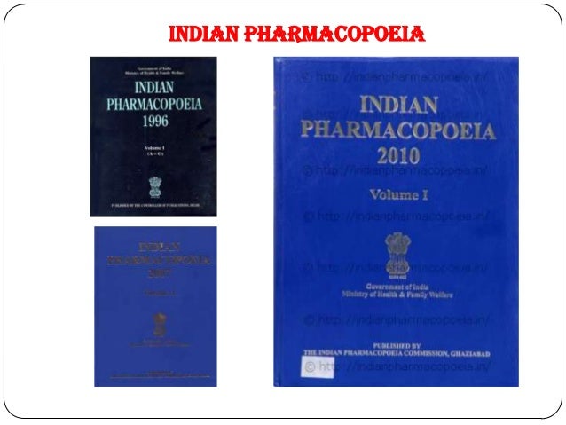 Indian Pharmacopoeia Ebook